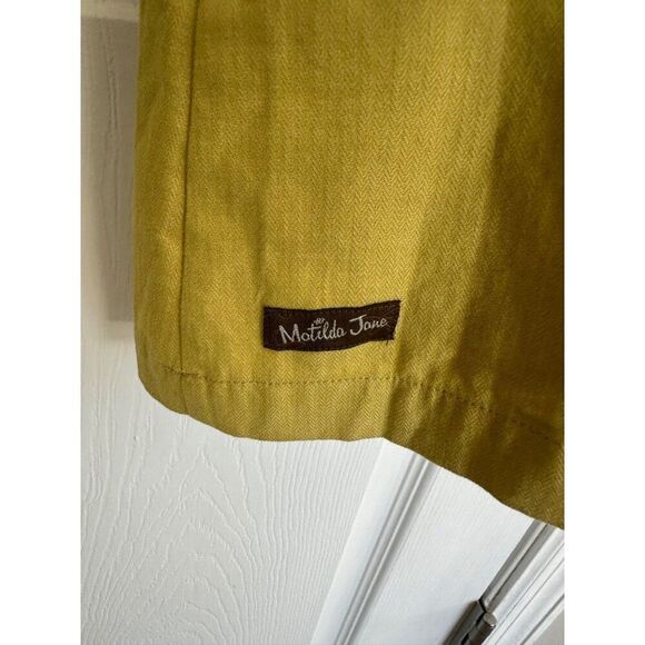 Matilda Jane A Line Green Sleeveless Dress Sz L Retro Summer - Picture 10 of 11